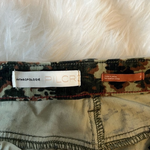 Anthropologie High Waisted Camo Corduroy Pants - Picture 7 of 13